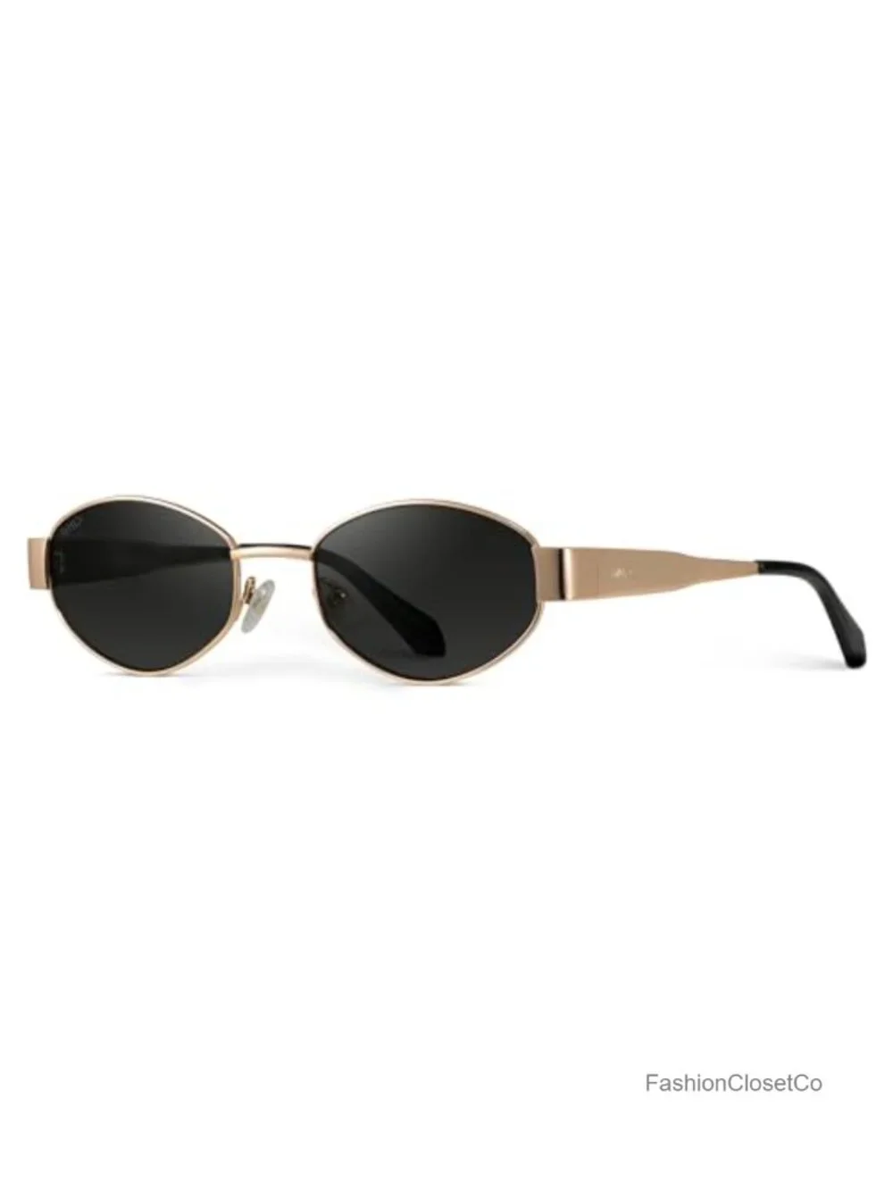 Women's Retro Oval Sunglasses Stainless Steel Frame 90s Inspired